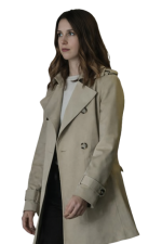 Kayla Craig Cross Beige Trench Coat - Image 3